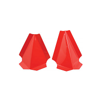 Allstar - 23072 | Triangle Nose Support Set - Red (2 Pack)