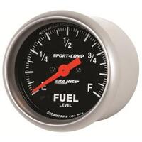 Autometer - 3310 | Auto Meter Sport-Comp Electric Fuel Level Gauge - 2-1/16 in.
