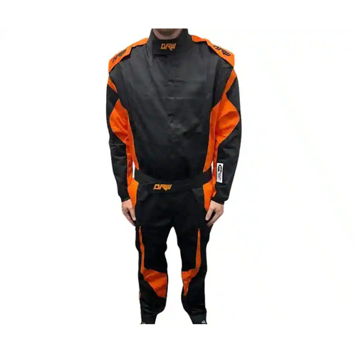 DRW SFI SINGLE LAYER SUIT ORANGE / BLACK