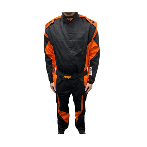 DRW SFI SINGLE LAYER SUIT ORANGE / BLACK