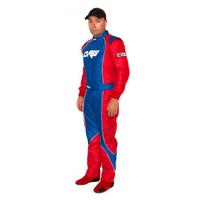 DRW SFI 3.3/5 - 2 Layer Suit Blue, Red & White