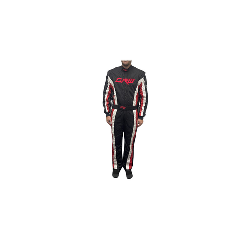 Dominator Race Wear - Black, Red, White 2 Layer SFI 3.2A/5 Race Suit