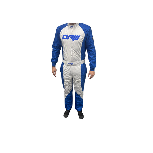 Dominator Race Wear - Blue, White 2 Layer SFI 3.2A/5 Race Suit