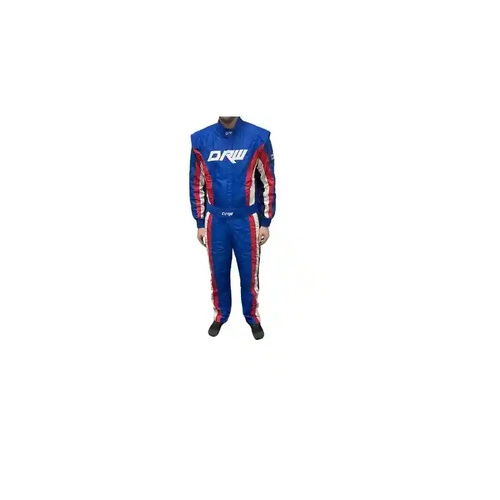 Dominator Race Wear - Blue-Red-White 2 Layer SFI 3.2A/5 Race Suit [MED]