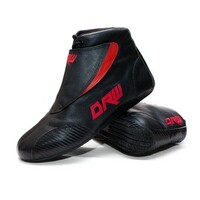 DRW Elite Leather Race Shoes SFI 3.3/5 Black & Red