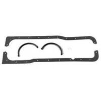 Felpro - 1809 | Fel-Pro Rubber-Coated Fiber Oil Pan Gaskets - Multi-Piece - Ford 1962-87 221, 255, 260, 289, 302 - 3/ 32" Thick