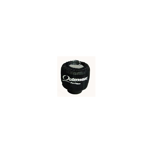Outerwears - 10-1013-01 | 3" Non-Shielded Crank Breather Pre-Filter witho Top - Black