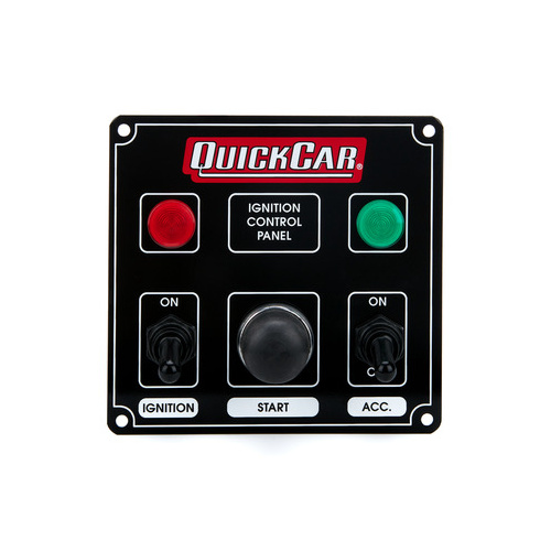 QRP50-822 | IGNITION PANEL BLACK W/ 1 ACC. & LIGHTS