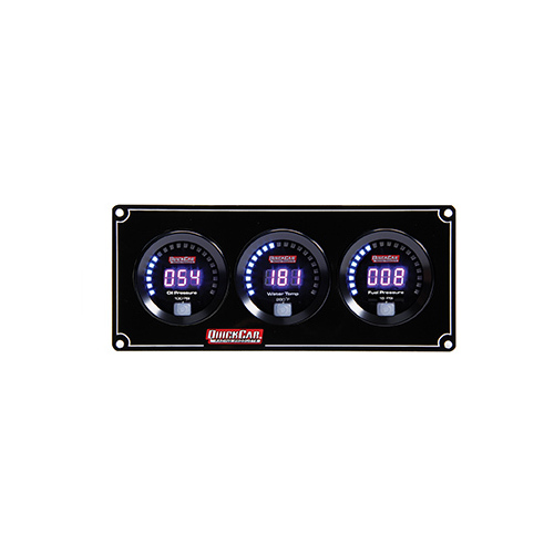 QuickCar - 67-3012 |Digital 3-gauge Panel Op/wt/fp