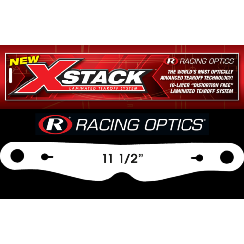 Racing Optics - 10204C |  X-Stack Tearoffs - Clear - Fits Simpson RX, Super Bandit, Diamond Back, Raider, X-Bandit  w/ 11.5" Post Centers - Notch In N