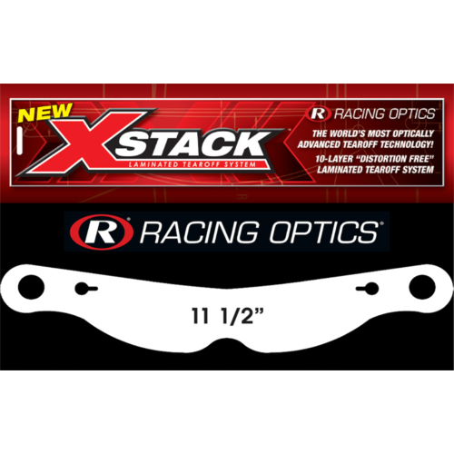 Racing Optics - 10231C | X-Stack Tearoffs - Clear - Fits Impact Champ - Nitro - Super Cyclone with 11-1/2" Post Centers - Notch Nose