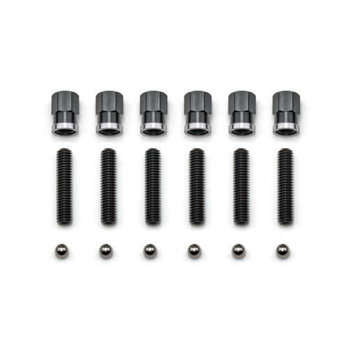 WIN6390ASBK | GEAR COVER KIT HIGH NUT ALUM SHORT BLK 6-BOLT